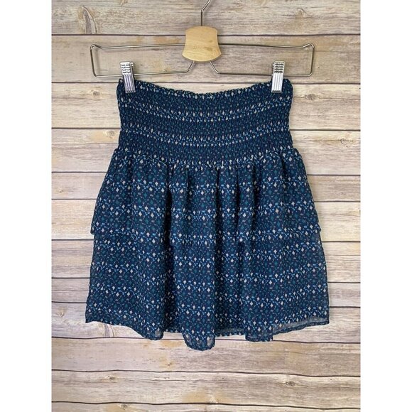 Old Navy Womens XS Skirt Tiered Ruffled Elastic - Picture 1 of 8